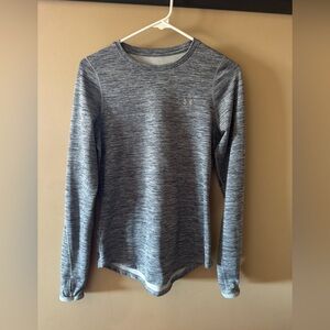Gray Long Sleeve UA Athletic Top